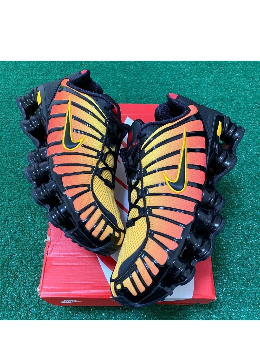 RARE BNIB Nike Shox TL Gradient Orange to Yellow Running Shoes (Mens 8)
